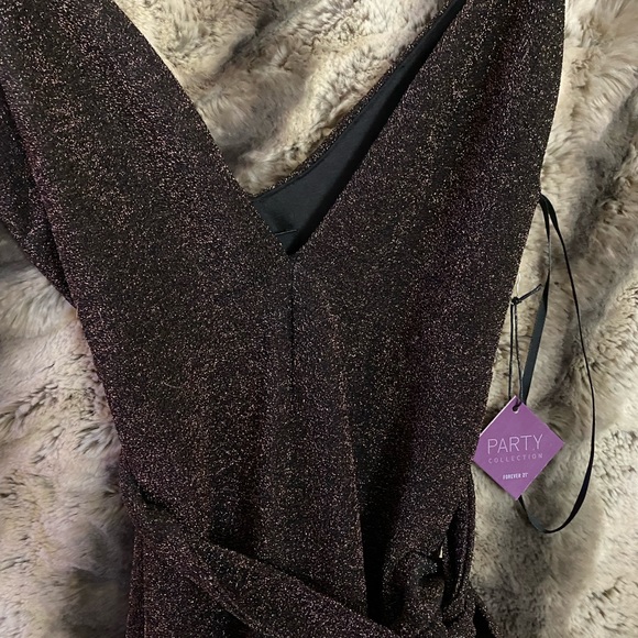 Forever 21 brown sparkle romper - Picture 4 of 4